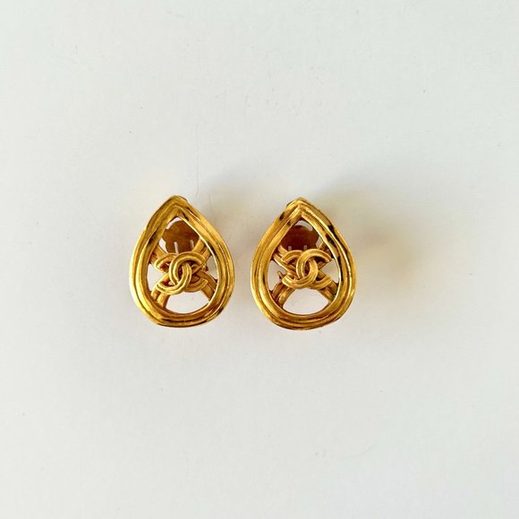 Chanel Teardrop Earrings